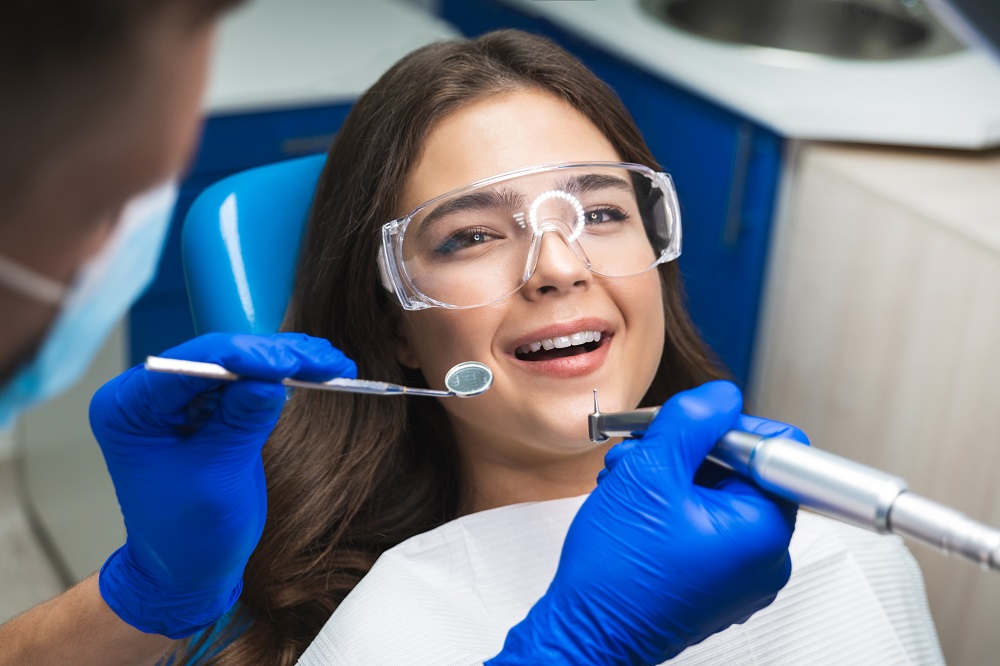 a child being treated by a dentist